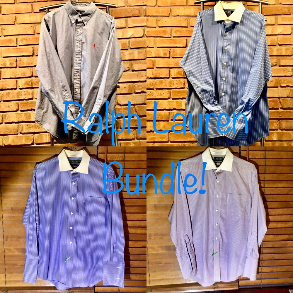 👔 4/$16 👔  Ralph Lauren Dress Shirt Bundle 👔